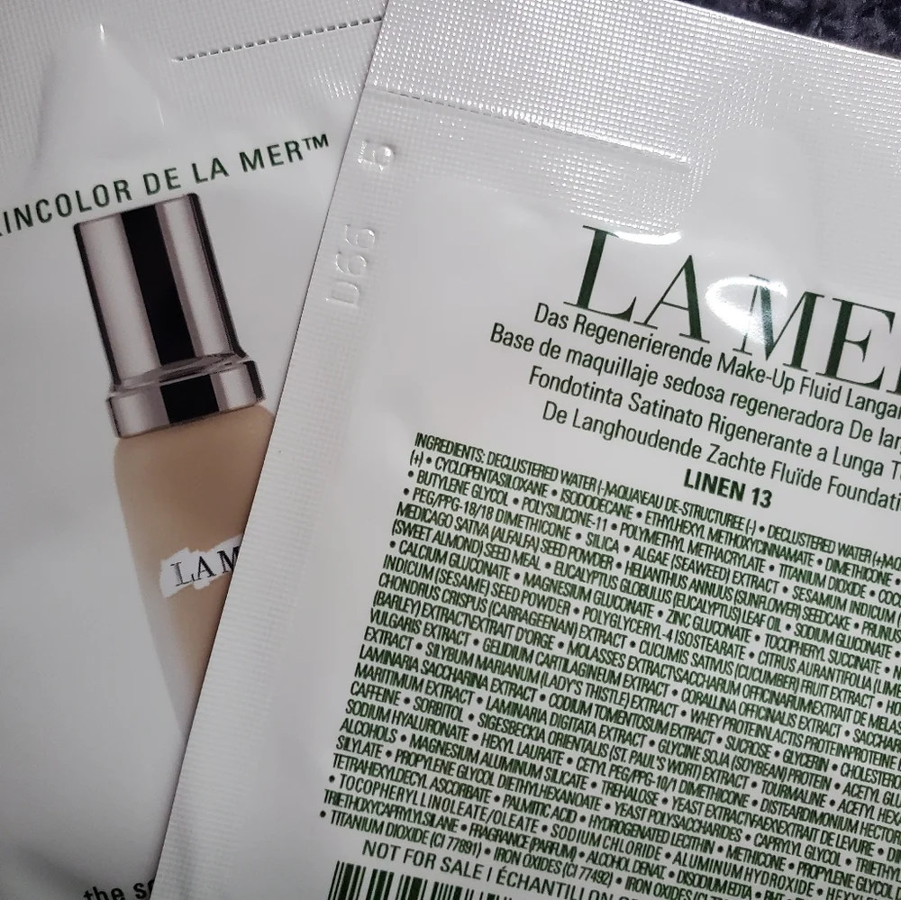 5x La Mer Soft Fluid Foundation Samples In Shade 13 Linen